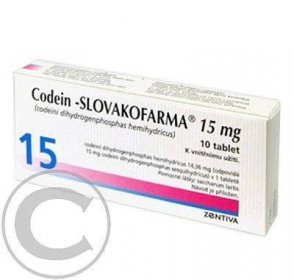 CODEIN SLOVAKOFARMA 15 MG  10X15MG Tablety Poradna a zkušenosti s léky a léčbou nemocí