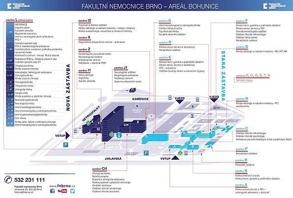 Areál Fakultní nemocnice Brno - Bohunice