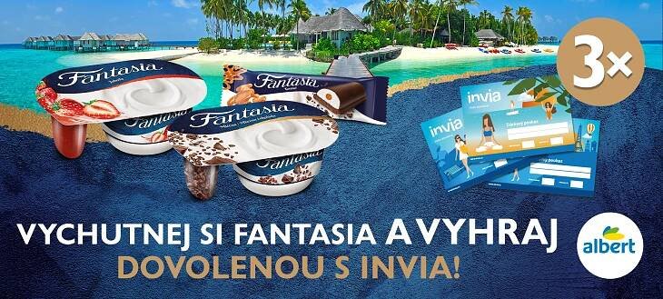 Danone soutěže | Vychutnej si Fantasia a vyhraj dovolenou s INVIA!