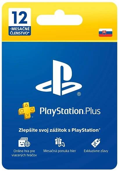 PlayStation Plus Essential 12 měsíců – Dárková karta [pro CZ účty] (PS4)