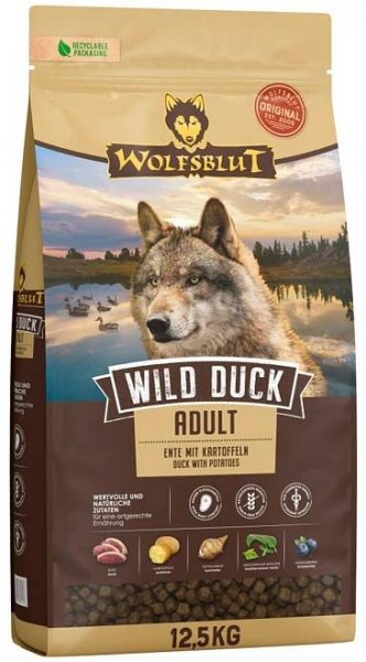 Wolfsblut Wild Duck Adult 2 x 12,5 kg od 3 499 Kč - Heureka.cz