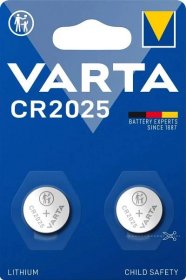 VARTA speciální lithiová baterie CR2025 2ks