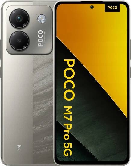 Smartphone XIAOMI Poco M7 Pro 5G 12/256GB Dual SIM NFC stříbrný + nabíječka