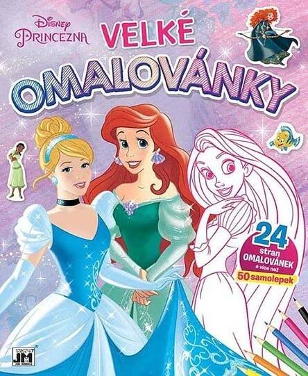 Velké omalovánky: Disney princezny - JIRI MODELS (2022, sešitová)