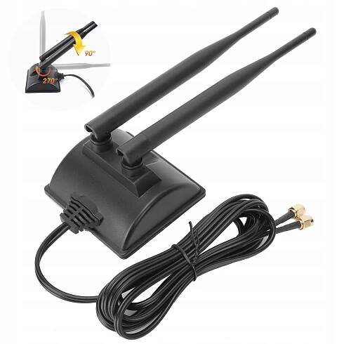 ANTÉNA SÍŤOVÁ KARTA WIFI USB 6DBI RP-SMA