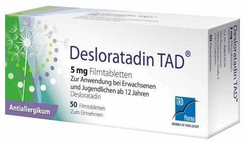 DESLORATADIN TAD 5 mg Filmtabletten