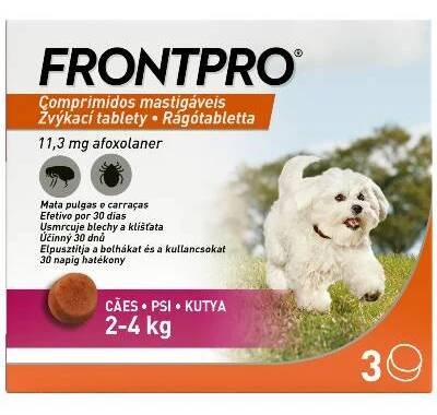 Frontpro pro psy 2–4 kg 3 žvýkací tablety
