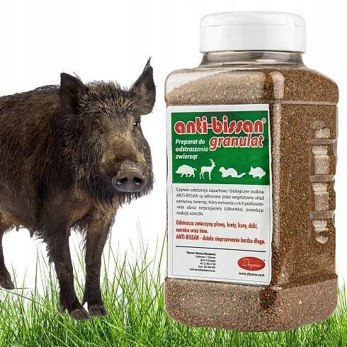 Anti-Bissan odpuzovač divokých prasat, kun, srnců, zajíců granulát 0,75 kg