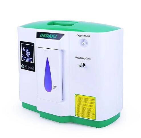 DEDAKJ DE-2AW kyslíkový koncentrátor s nebulizérem - 9L, 90 %