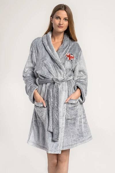 Hřejivý župan z mikroplyše DKNY róba - ONLYSHE