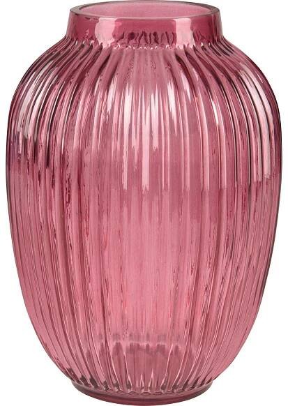 Váza Blush Bordeaux skleněná 26 cm x průměr 18 cm fialová