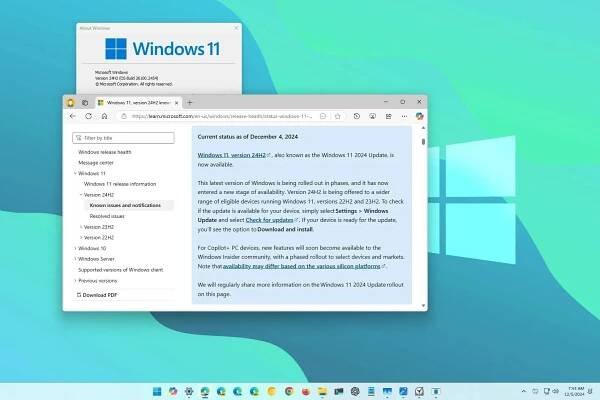 Windows 11 24H2 upgrade expands to more computers