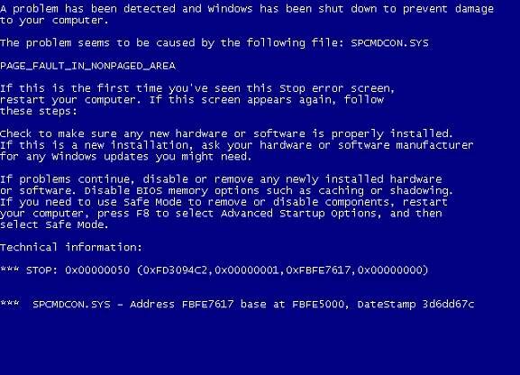 File:Windows XP BSOD.png - Wikimedia Commons