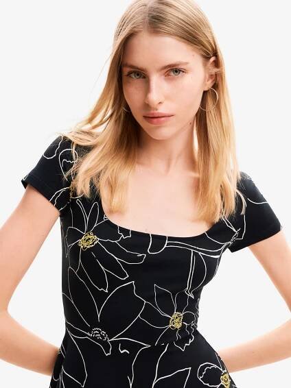 Desigual Šaty 'Arty' – černá