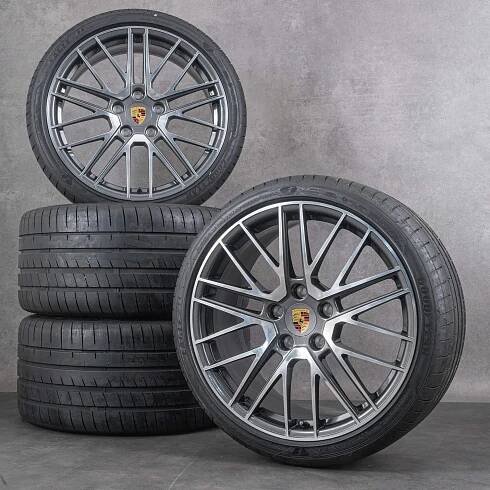 Originální disky Porsche 992 20 21 palců Turbo V GTS C4 letni alu kola pneumatiky