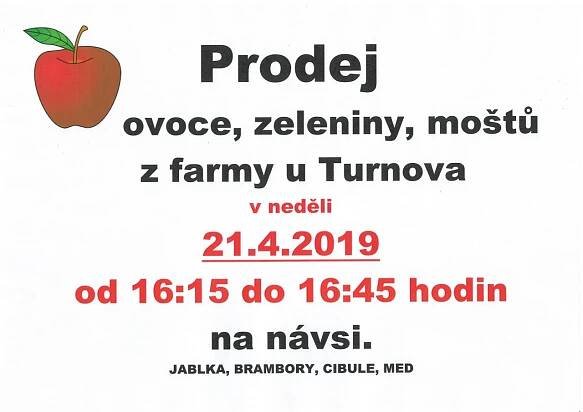 Prodej ovoce a zeleniny - farma Turnov 1