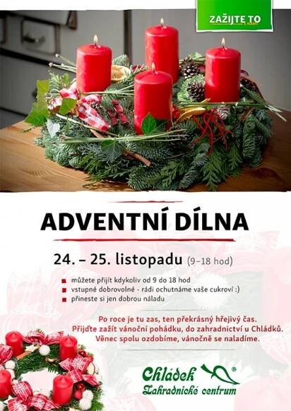 Adventní dílna : Akce - Zahradnictví Chládek