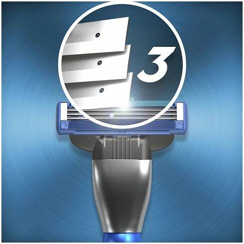 Gillette Mach3 Turbo 3D Strojček + 2NH 1×1 set, holiaci strojček s náhradnými hlavicami