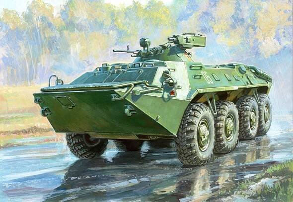 Zvezda BTR-70 s věží MA-7 (1:35) | Zvezda - Shop.Va-models.com