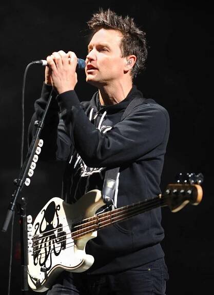 Mark Hoppus of Blink-182 performs during the 2011 Honda Civic Tour