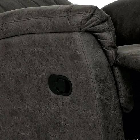 Rlaxační křeslo Autronic Relaxační křeslo, potah hnědá látka v dekoru vintage kůže, funkce Relax III s aretací (ASD-311-1 BR3) (4)