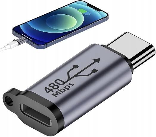 ADAPTÉR ADAPTÉRU KABELU PRO IPHONE IPAD LIGHTNING NA USB-C 480 MBPS 18 W V8 Značka Phoneo