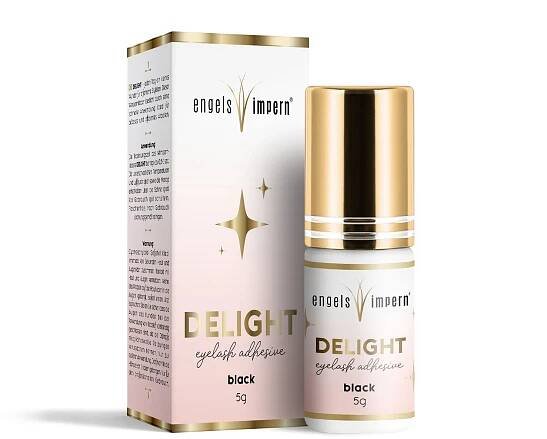 Delight Wimpernkleber Black 5g von Engelswimpern – hochwertiger Kleber für professionelle Wimpernverlängerung.