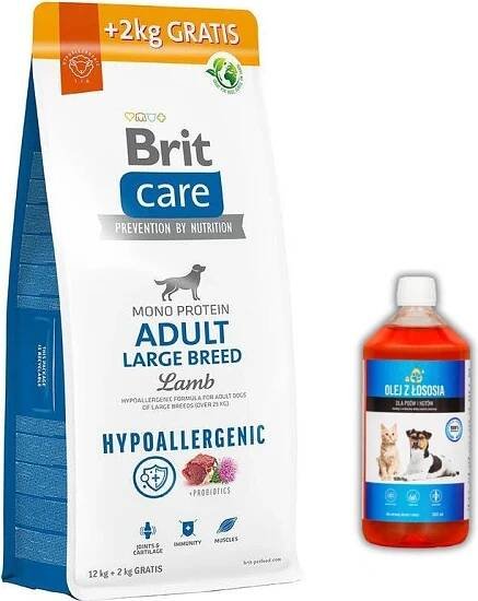 Brit Care Hypoallergenic Adult Large Breed Lamb 14 kg