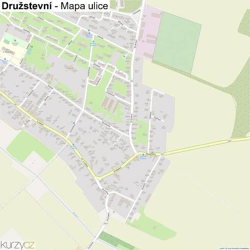 Družstevní - mapy | Kurzy.cz