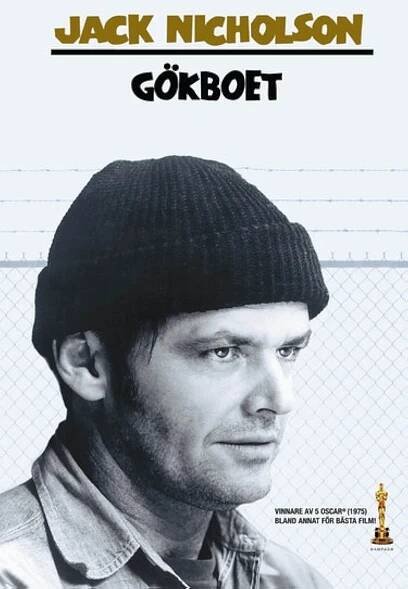 Jack Nicholson in Přelet nad kukaččím hnízdem (1975)