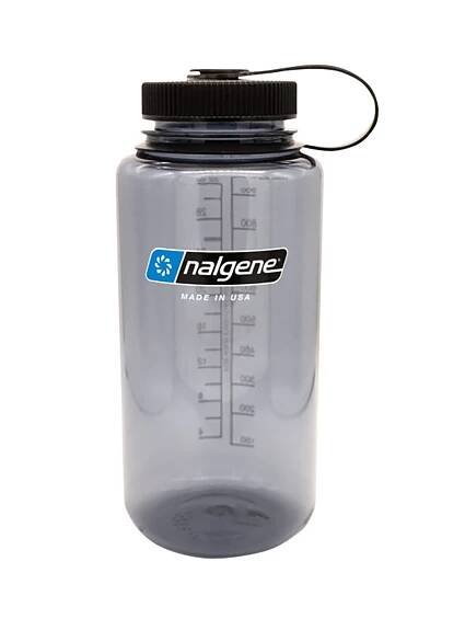 Nalgene Wide Mouth Sustain 1000 ml Gray, W/Black Cap