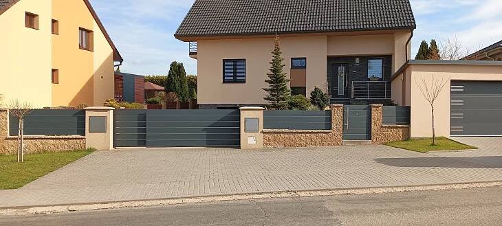 Bezúdržbové hliníkové zahradní ploty a brány | Wondeco | Prostějov,Olomouc,Brno,Ostrava,Zlín,Jihlava,Pardubice,Uherské Hradiště