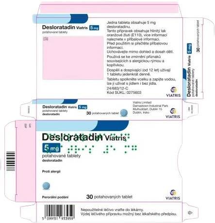 Desloratadin Viatris 5 mg 30 tablet