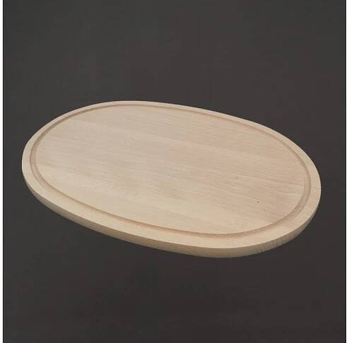 Dřevěné servírovací prkénko - podnos ovál, masivní dřevo, 38 cm