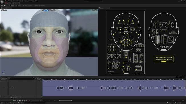 MetaHuman Animator audio-driven animation