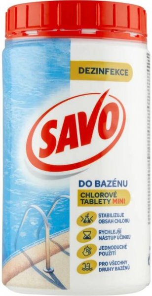 Savo bazén Mini chlorové tablety k dezinfekci vody, 0,8 kg