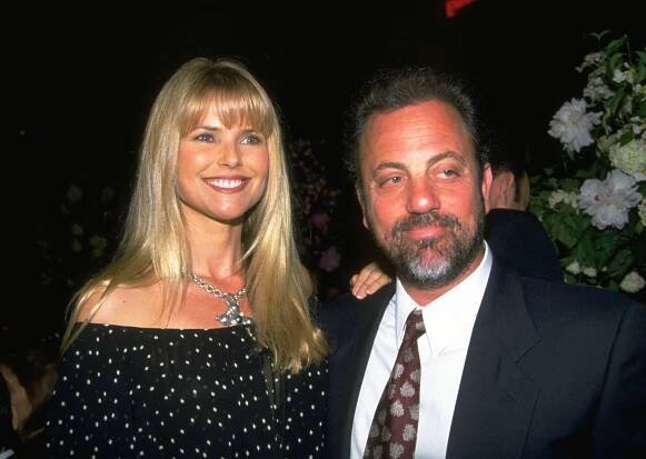 Christie Brinkley and Billy Joel in a throwback photo. 