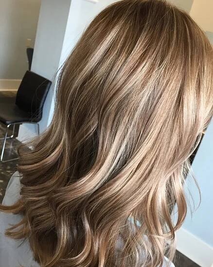 Blonde foiled highlights with level 8 base. #highlights #paulmitchell #summerhair | Hair color pictures, Hair levels, Cool blonde hair