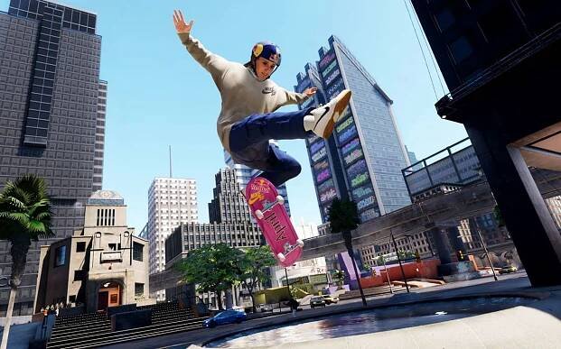 Tony Hawk's Pro Skater 3 + 4 skater doing tricks