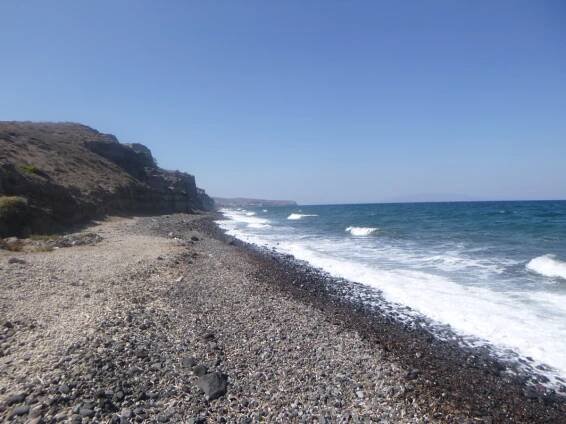 Pláž Fakinos - ostrov Santorini