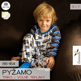 Dětské pyžamo 86-164 (SET triko s raglánovým rukávem + jednoduché volné tepláky)