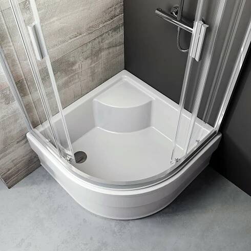 Sprchový kout Ravak Blix BLCP4 Sabina 80x80 čtyřdílný čtvrtkruhový snížený, lesk/transparent, 3B240C40Z1 | Blix | Sortiment | Koupelny JaS - koupelny, obklady a dlažby, koupelnové doplňky