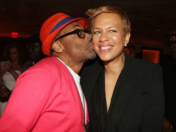Spike Lee and Tonya Lewis Lee attend "Da Sweet Blood Of Jesus" 