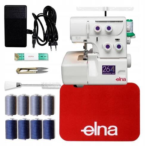 Overlock Elna 264D + BONUS + KURZ