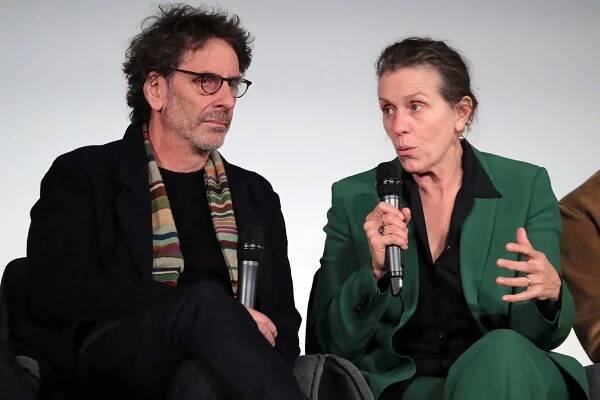 Joel Coen and Frances McDormand attend Apple's special screening and Q&A of 
