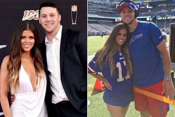 Josh Allen and girlfriend Brittany Williams