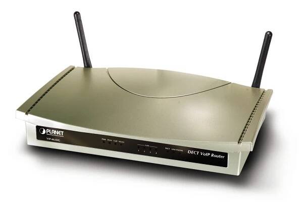 PLANET 802.11G WIFI DECT/VOIP ROUTER 2-VOICE CHANNEL router zapojený do sítě Stříbrná (VIP-462DG)