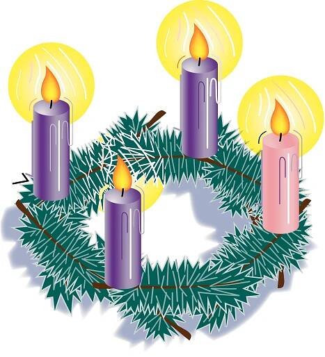 Advent wreath clipart