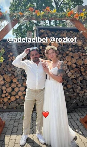 Šťastní novomanželé