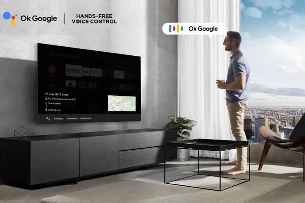 Hands-free Google Assistant QLED 65C845 TCL